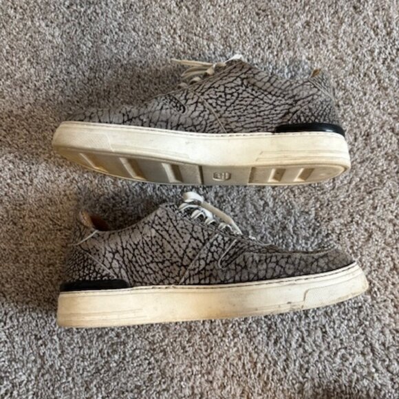 Duke + Dexter Men's Ritchie Nelly Printed Suede Cupsole Trainers size 10 - Picture 5 of 8